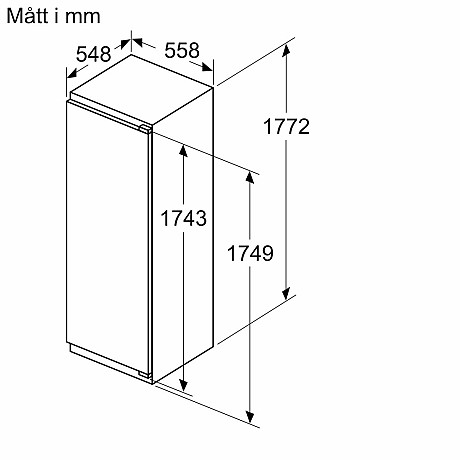 Bosch - KIR81ADD0-GIN81VEE0 - Passar IKEA Metod