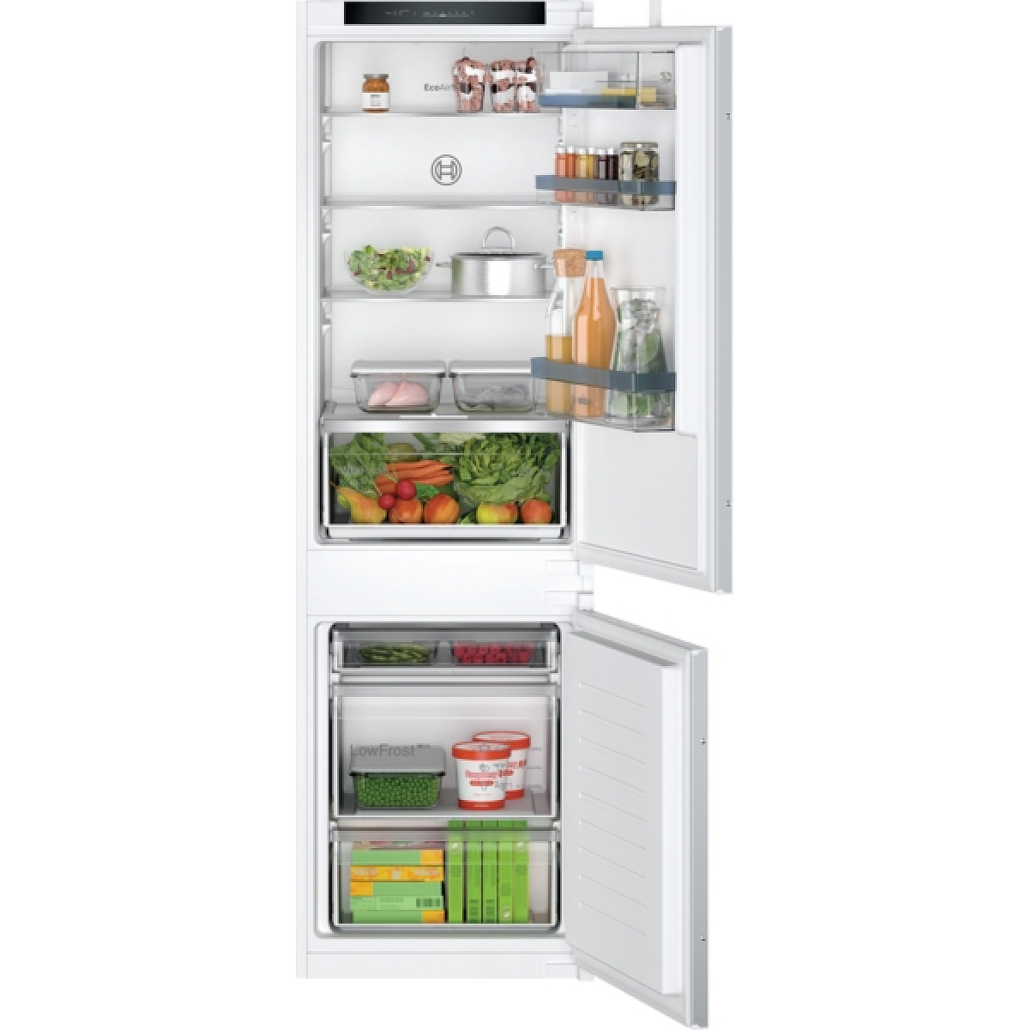 Bosch kyl över frys kiv86vse0 kombinerad kyl/frys inbyggd
