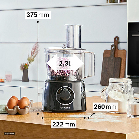 Bosch - MCM3231B - MultiTalent 3 matberedare 800 W, svart