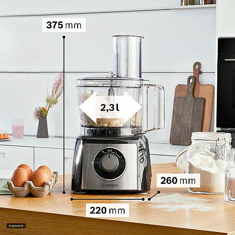 Bosch - MCM3531M - MultiTalent 3, 800 W, Svart och rostfritt stål
