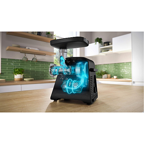 Bosch - MFWS660B - Serie 6 MultiPower köttkvarn, svart och silver