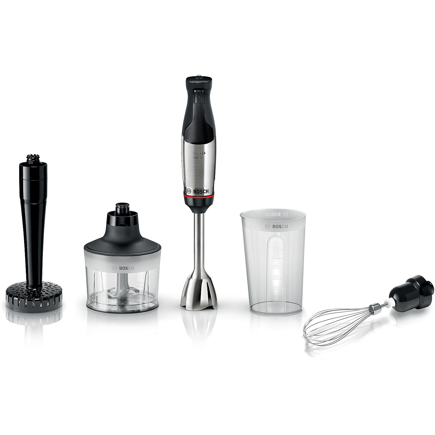 Bosch mixer msm6m633 - serie 6 ergomaster stavmixer 1000 w, rostfritt stål
