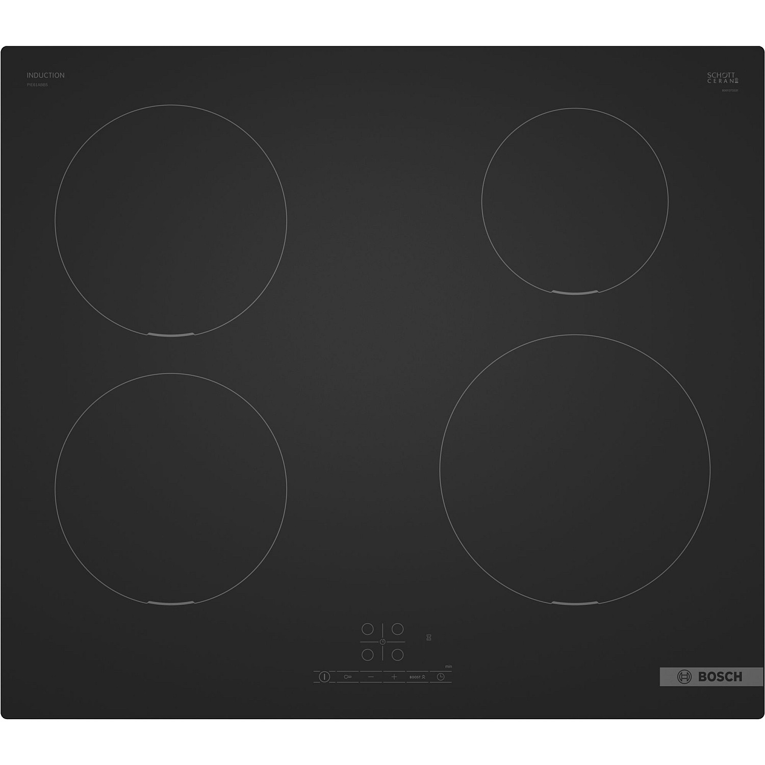 Bosch induktionsh&auml;ll pie61abb5e - matt svart