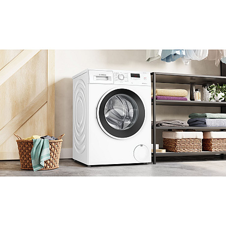 Bosch - WGE03400SN - Serie 2, 8 kg med SilentPowerDrive & SpeedPerfect