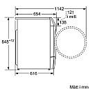 Bosch - WNC254A0SN - Serie 8, iDos, 10.5/6 kg, 1400 v/min