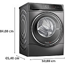 Bosch - WNC254ARSN - Serie 8, iDos, 10.5/6 kg, 1400 v/min