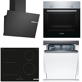 Kökspaket Bosch - HBF010BR1S -PVS611BB6E-SMV41D10EU-DWK65DK60