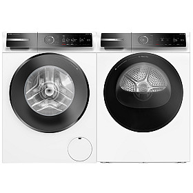 Paket tvättmaskin och torktumlare Bosch - WGB266ABSN-WRB247D0SN - Automatisk i Dos teknik & Home Connect Paket tvättmaskin och torktumlare Bosch - WGB266ABSN-WRB247D0SN - Automatisk i Dos teknik & Home Connect
