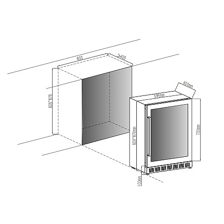 Cavin - Arctic Collection 60D Shallow - Vinkyl 18 flaskor, 40 cm djup