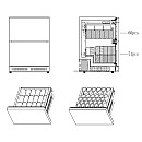 Cavin - Outdoor Collection 51D SY-51D - Rostfri ölkyl med lådor