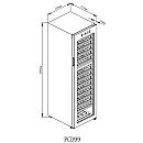 Cavin - PCD99FGB - Fristående Polar 99 med helglasdörr, 49 cm, Svart