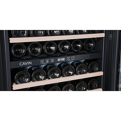 Cavin - SCD90FGB - Integrerad Scandinavian Collection 90, glasdörr, Svart