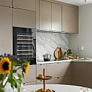 Cavin - SCD90FGB - Integrerad Scandinavian Collection 90, glasdörr, Svart