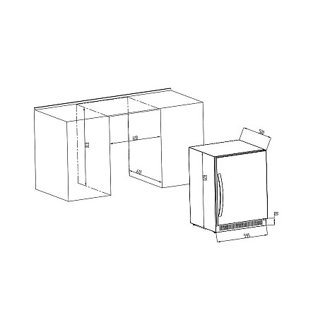 Cavin - Outdoor Collection 51 SW-51S - Utomhuskyl 150 L, -1 till 10°C