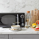 Champion - MW025 - Svart, 20L - Retroknappar & inbyggd timer Champion - MW025 - Svart, 20L - Retroknappar & inbyggd timer