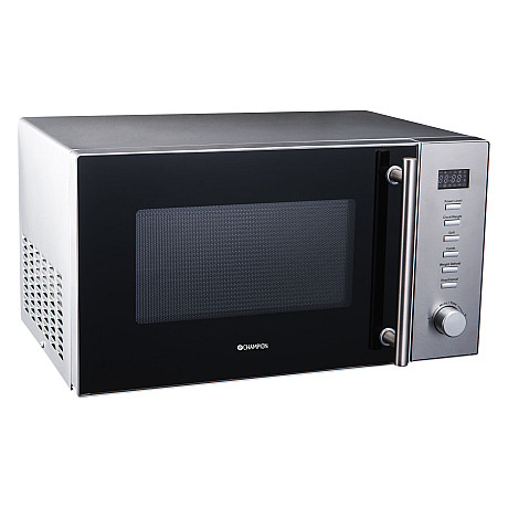 Champion - MW135 - Rostfri, 23L - Grill & upptiningsfunktion