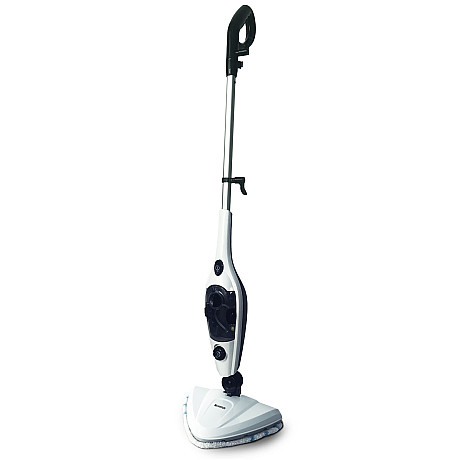 Champion - SM210 - Ångmopp, 10-in-1 med kraft 1500W, Vit/Svart - Vit, Tar bort 99,9 % av bakterier utan kemikalier Champion - SM210 - Ångmopp, 10-in-1 med kraft 1500W, Vit/Svart - Vit, Tar bort 99,9 % av bakterier utan kemikalier