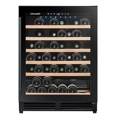 Climadiff - CBU51S2B - Svart, Sex trähyllor