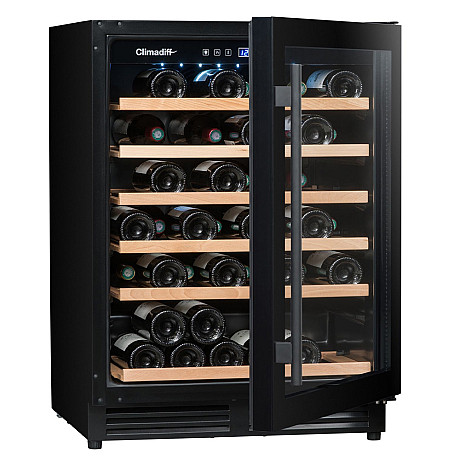 Climadiff - CBU51S2B - Svart, Sex trähyllor