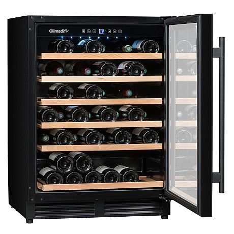 Climadiff - CBU51S2B - Svart, Sex trähyllor