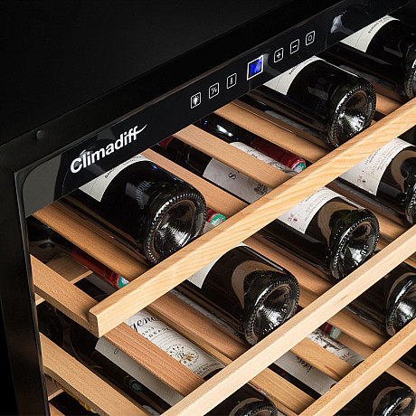 Climadiff - CBU51S2B - Svart, Sex trähyllor