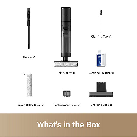 Dreame - G10 Pro - Våt och torrdammsugare, Svart med stark sugeffekt