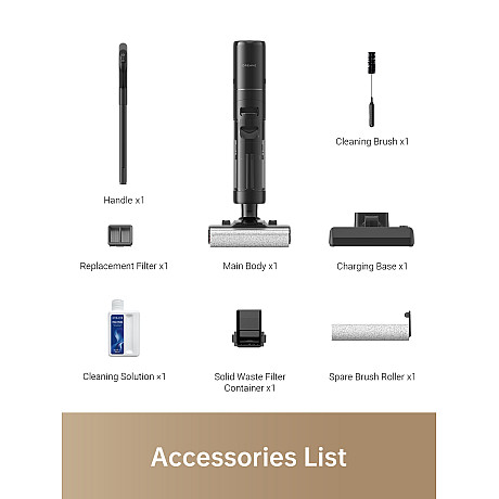 Dreame - H13 Pro - Våt och torrdammsugare, Svart med 40 min. drifttid