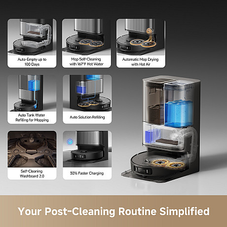 Dreame - L40 Ultra AE Svart - Mopptvätt & Automatisk tömning