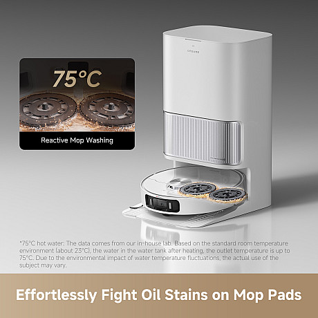Dreame - L40 Ultra AE - Vit, Automatisk tömning och mopptvätt