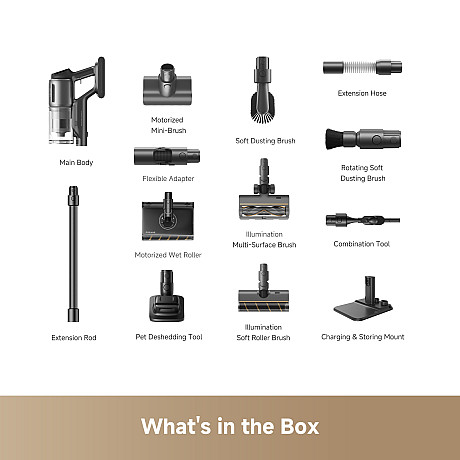 Dreame - Z30 AquaCycle - Svart, Sugeffekt på 310 AW & Max 90 min drift