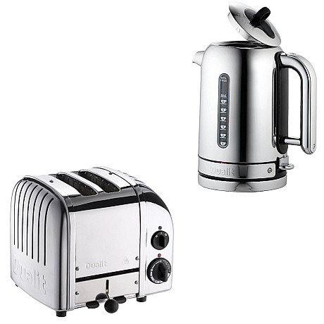 Dualit - Classic Rostfri - Brödrost 2 skivor + Vattenkokare 1,7 L