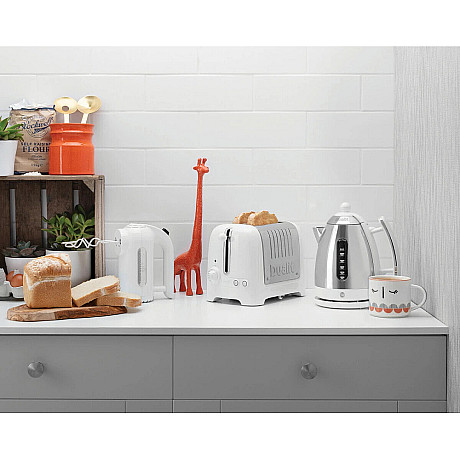 Dualit - Classic Vit - Brödrost 2 skivor + Vattenkokare 1,5 L