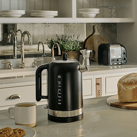 Dualit - Classic Mattsvart - Brödrost 2 skivor + Vattenkokare 1,7 L