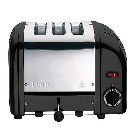 Dualit - Mattsvart - Classic 3 skivor med toastgaller