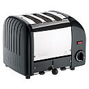 Dualit - Mattsvart - Classic 3 skivor med toastgaller