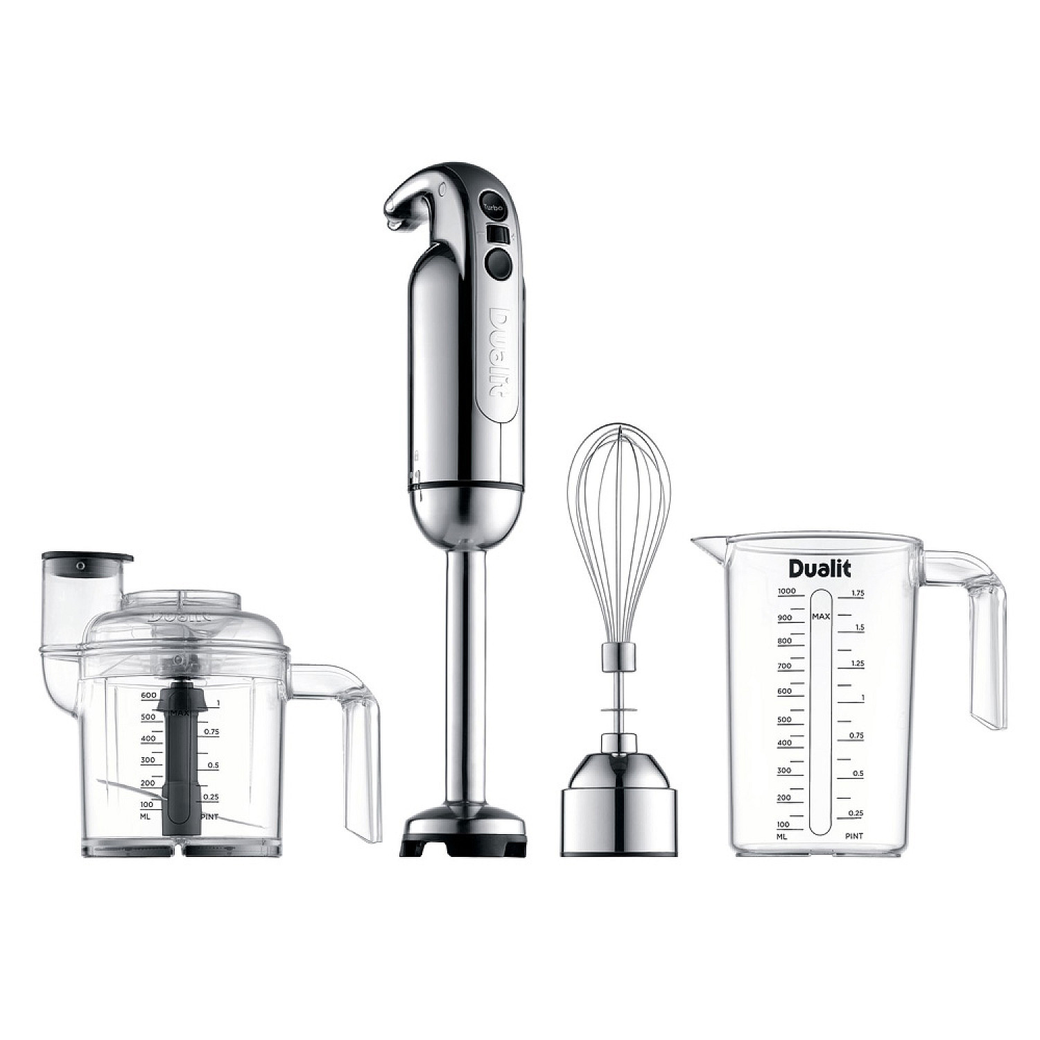 Dualit stavmixer rostfri - ergonomisk design & vacuumskydd