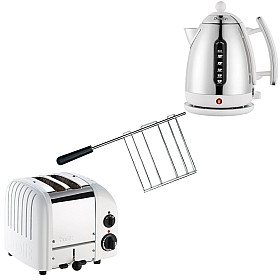 Paket Dualit - Classic Vit - Brödrost  + Vattenkokare + Toastgaller