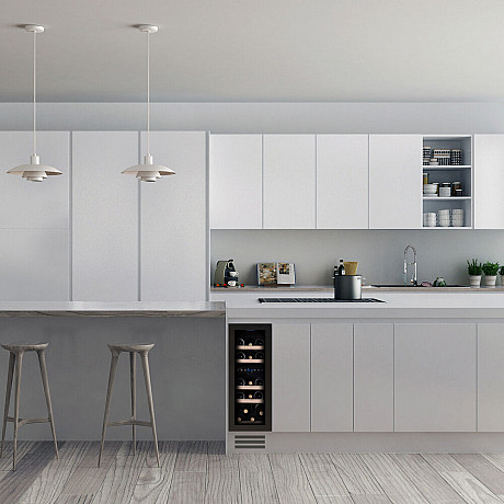 Dunavox - FLOW 17H - Dubbel zon, Underbänk, 17 flaskor