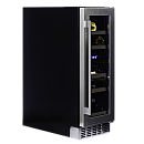 Dunavox - FLOW 17 - Dubbel zon, Underbänk, 17 flaskor, Rostfri Dunavox - FLOW 17 - Dubbel zon, Underbänk, 17 flaskor, Rostfri