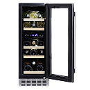 Dunavox - FLOW 17 - Dubbel zon, Underbänk, 17 flaskor, Rostfri Dunavox - FLOW 17 - Dubbel zon, Underbänk, 17 flaskor, Rostfri