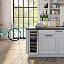 Dunavox - FLOW 17 - Dubbel zon, Underbänk, 17 flaskor, Rostfri Dunavox - FLOW 17 - Dubbel zon, Underbänk, 17 flaskor, Rostfri