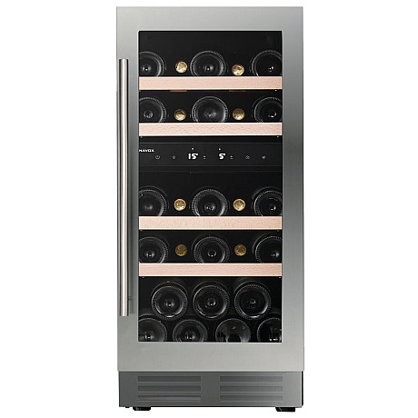 Dunavox - FLOW 32D - Dubbel zon, 32 flaskor, Rostfri Dunavox - FLOW 32D - Dubbel zon, 32 flaskor, Rostfri