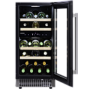 Dunavox - FLOW 32D - Dubbel zon, 32 flaskor, Rostfri Dunavox - FLOW 32D - Dubbel zon, 32 flaskor, Rostfri