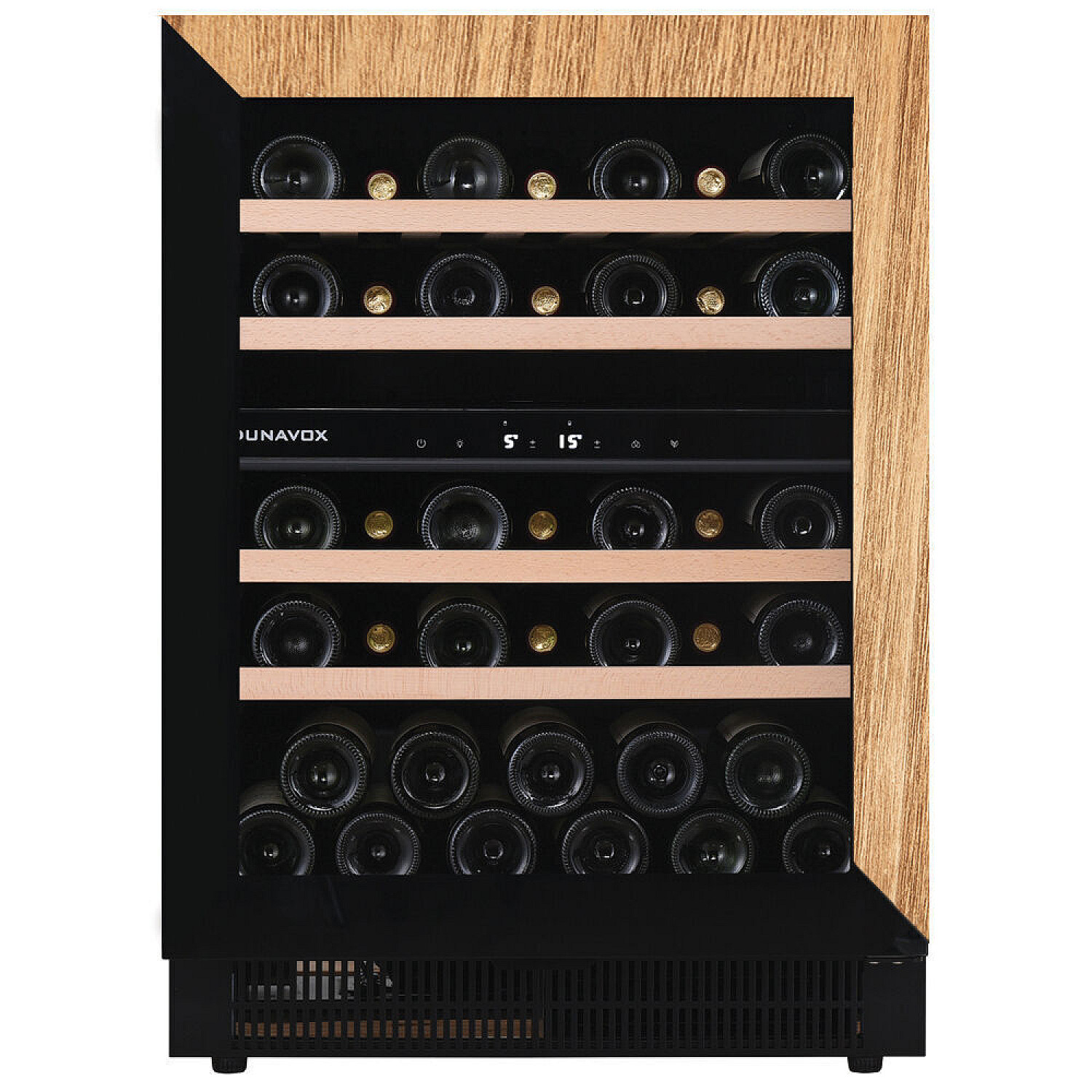 Dunavox frist&aring;ende vinkyl flow 39 dop - push2open, dubbel zon, 39 flaskor