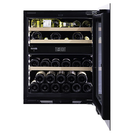 Dunavox - NOBLE 32 - Push2Open, Dubbel zon, 32 flaskor, Svart