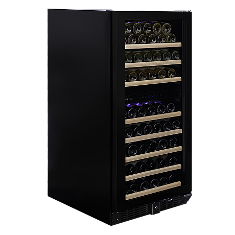 Dunavox - GRANDE 94 - Dubbel zon, 94 flaskor, Svart