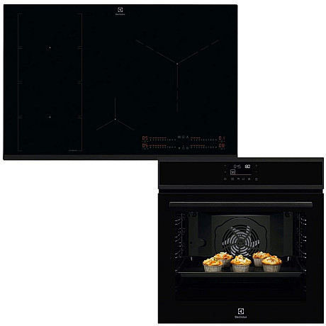 Electrolux - COPP22B-HOB860BSC - SteamBake ugn & Reptålig 77 cm häll