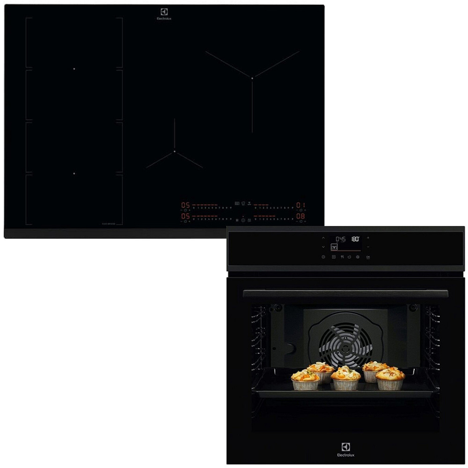 Electrolux ugn och h&auml;ll copp22b-hox860mf - steambake ugn & flex bridge 78 cm h&auml;ll