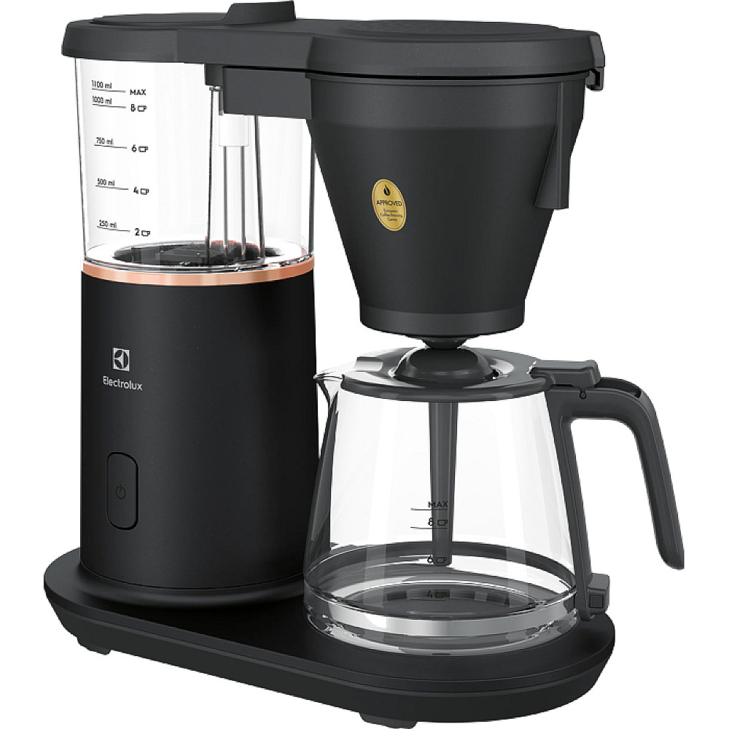 Electrolux kaffebryggare e7cm1-2gb - explore 7, granite black och koppar