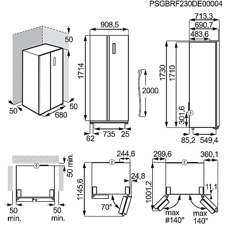 Electrolux - EAI6HD57U0 IceMaster med vattendispenser